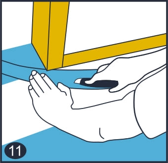 Установка spc ламината под дверными проемами Установка под дверными проемами